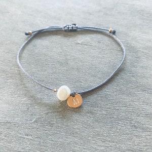 Armband - Buchstabe - Süßwasserperle