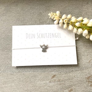 Bracelet ange avec carte ange gardien