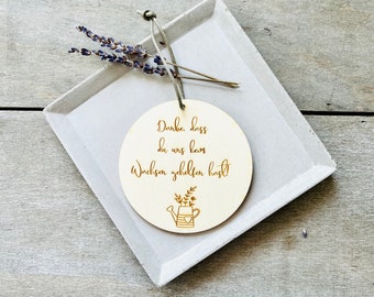 Personal pendant thank you for helping us grow// Thank you educator teacher