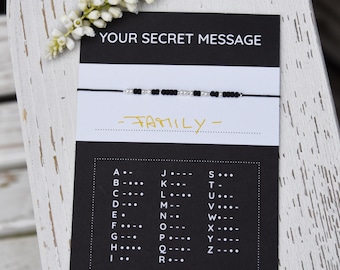 Armband  Morsecode geheime Botschaft secret message