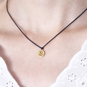 Collar carta ajustable, collar amistad, joyería amistad, cinta macrame