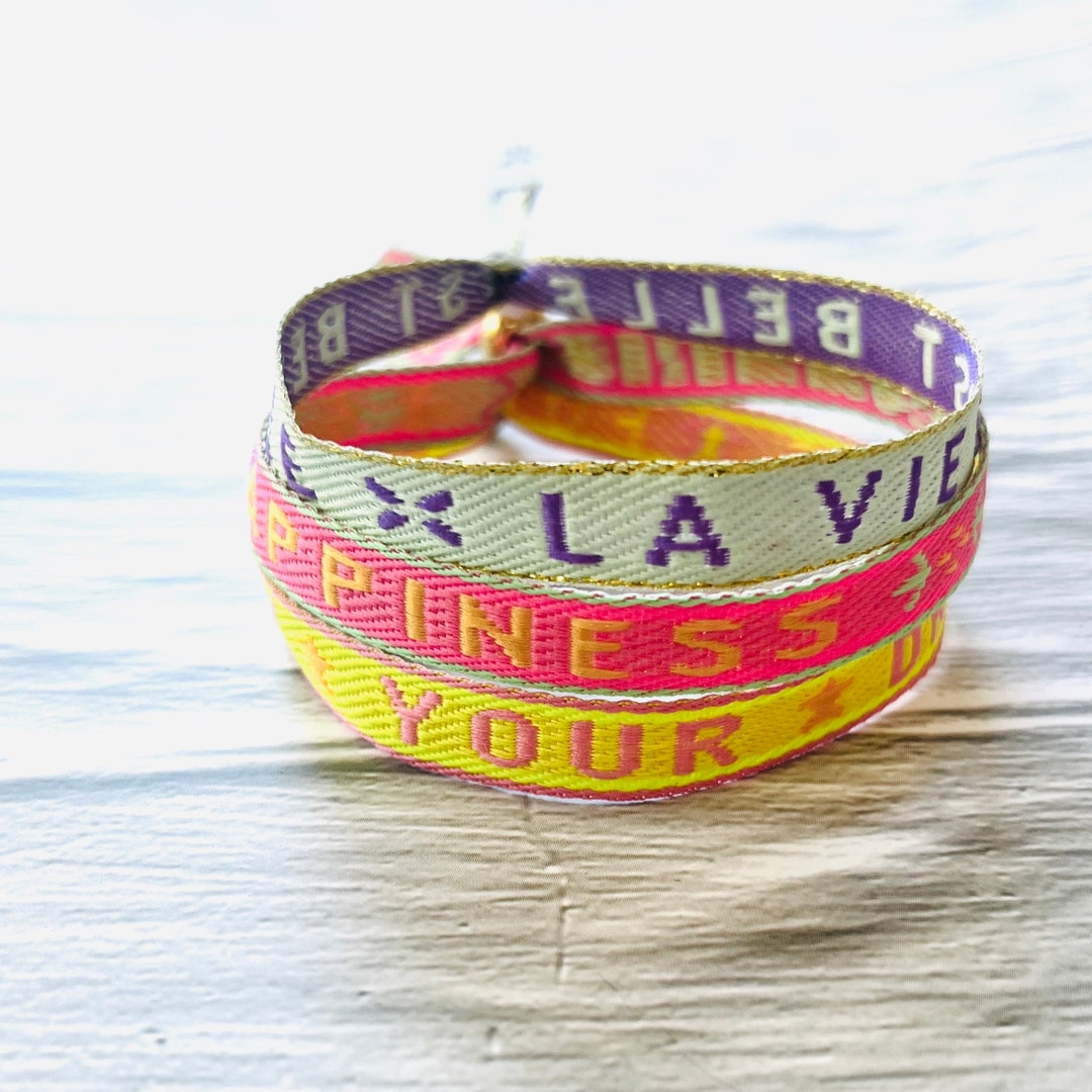 ブレスレット LABEL K BRAIDED FABRIC BRACELET (BR-TISSE_PINKMOMSROCK) il_1080xN.5977866596_it0h.jpg