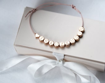 Bracelet maid of honor rose gold