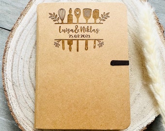 Recipe Book Personalized Bride and Groom Gift Wedding
