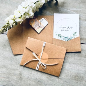Bolsillo de regalo de dinero todo lo mejor para la boda.