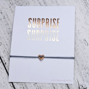 Bracelet Cadeau Carte Surprise Coeur