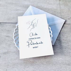 Patentante fragen Überraschung mit ihrem Namen // Karte personalisiert Patin // Möchtest du meine Patentante werden