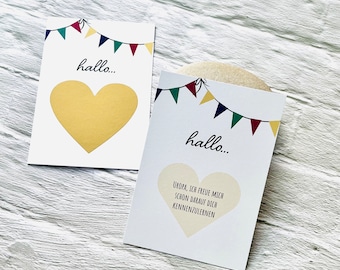 Scratch card scratch card you're going to be a great-grandfather // announcement // surprise // lucky ticket // grandma grandpa aunt uncle great-grandma
