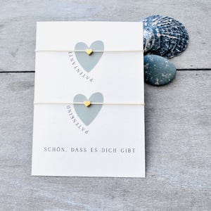 Tarjeta y pulsera madrina y ahijado / Una para ti, una para mí / Regalo madrina / Pulsera corazón para dos / Regalo padrino