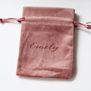 laser engraved velvet bag personalized gift packaging image 7