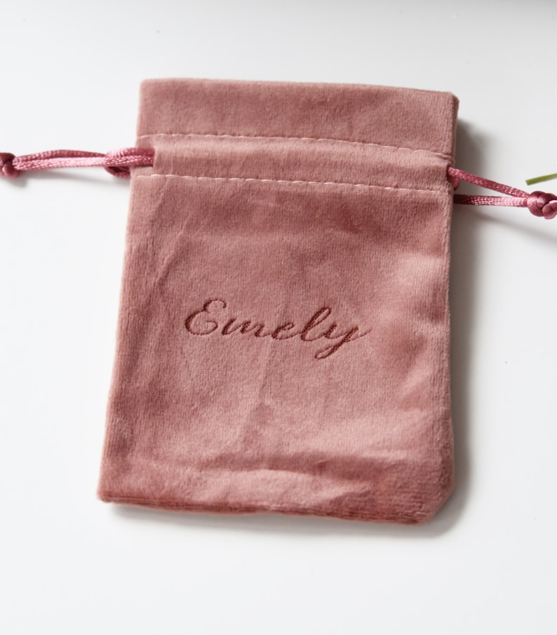 laser engraved velvet bag personalized gift packaging image 7