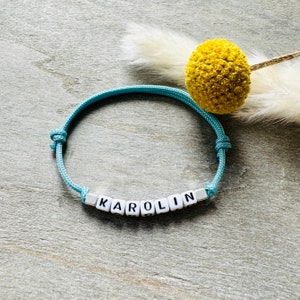 Pulseira Tau // Pulseira Surfista // com letras // personalizada // palavra desejada