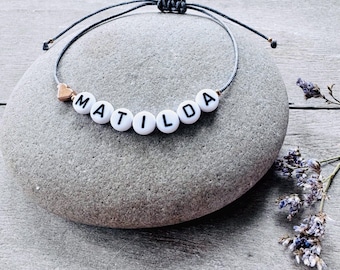 Personalized bracelet name bracelet / macrame / friendship bracelet / letter beads