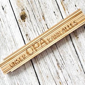 Our grandpa can do anything // Personalized folding rule // Gift for grandpa