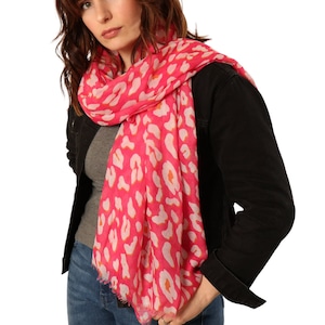 Animal Print Scarf, Personalised Gifts for Her, Leopard Print Scarf Women, Headscarf Women, Mothers Day Gift, Gift for Her
