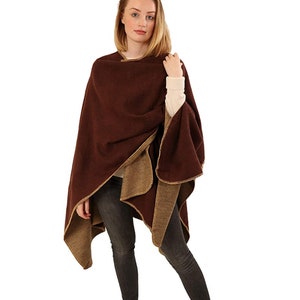 Vintage Poncho, Brown Cardigans, Womens Boho Poncho, Oversized Capes, Plus Size Shawl, Bohemian Blanket Poncho, Christmas Gifts For Her