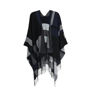 Ponchos for Womens, Plus Size Shawl, Oversized Knit Cardigans, Bohemian Poncho, Retro Capes, Boho Blanket Poncho, Christmas Gifts For Her