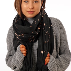 Gold sales blanket scarf