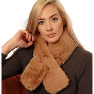 Faux Fur Stole, Neck Warmer, Fur Collar, Womens Scarf, Winter Scarf, Gift For Her, Gift for Mum, Christmas Gift, Birthday Gift for Women