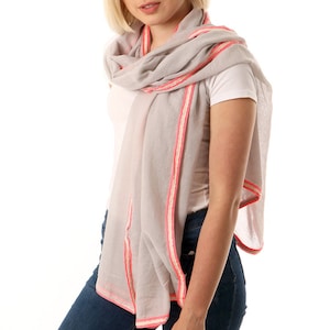 Neon Scarf, Summer Scarf Women, Mothers Day Gifts, Beach Coverup, Gift For Her, Personalised Gift, Gift for Her