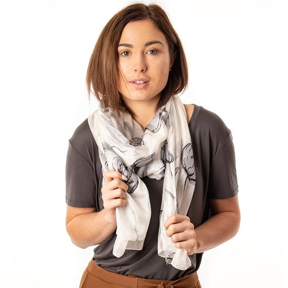 personalised silk scarf