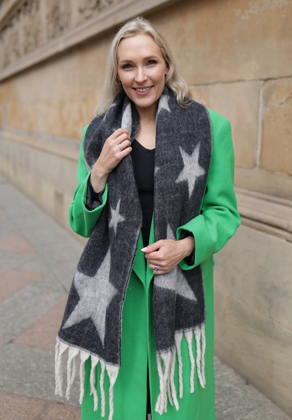 Dark grey 2025 blanket scarf