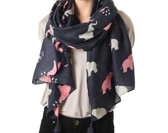 DGYEG44 Elephant Printing Scarf Kids Warm Soft Fashion Scarf Shawl For Autumn Winter DGYEG44 Elephant Printing Scarf Kids Warm Soft Fashion Scarf Shawl For Autumn Winter