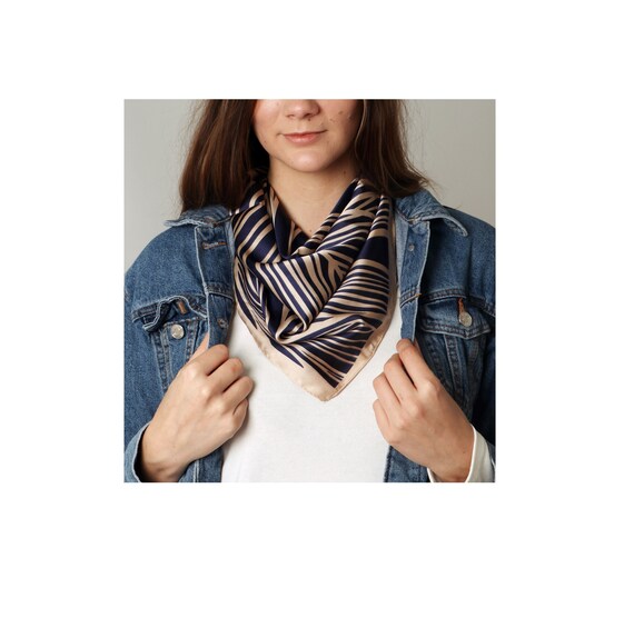 Faux silk scarf sales