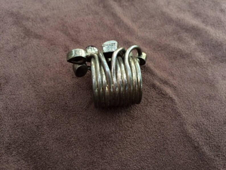 Whimsical Stone and Metal Ring