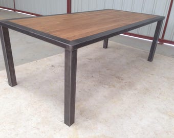 Industrial style dining table