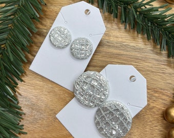 Disco Ball Earrings, Handmade Earrings, Stud Earrings, Groovy Earrings, Trendy, Gifts for her, Teacher Earrings, Disco