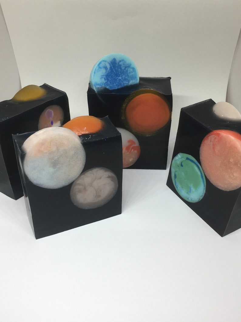 Space, Galaxy Soap, Glycerin Soap, Planets, Handmade, Artisan Soap, Outer space, Intergalatic, Gift Idea, Cosmos, Nasa image 1