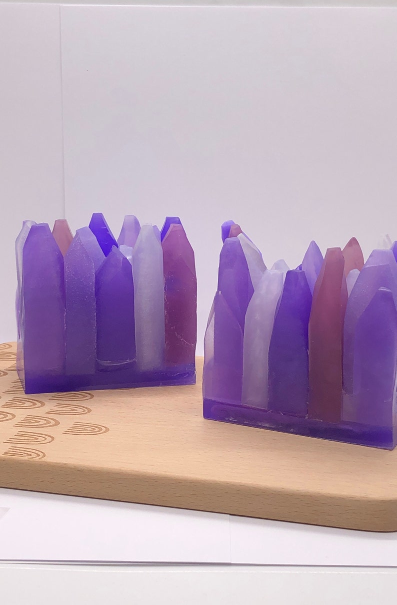 Amethyst Crystal Soap Handmade Artisan Soap Small Batch Etsy