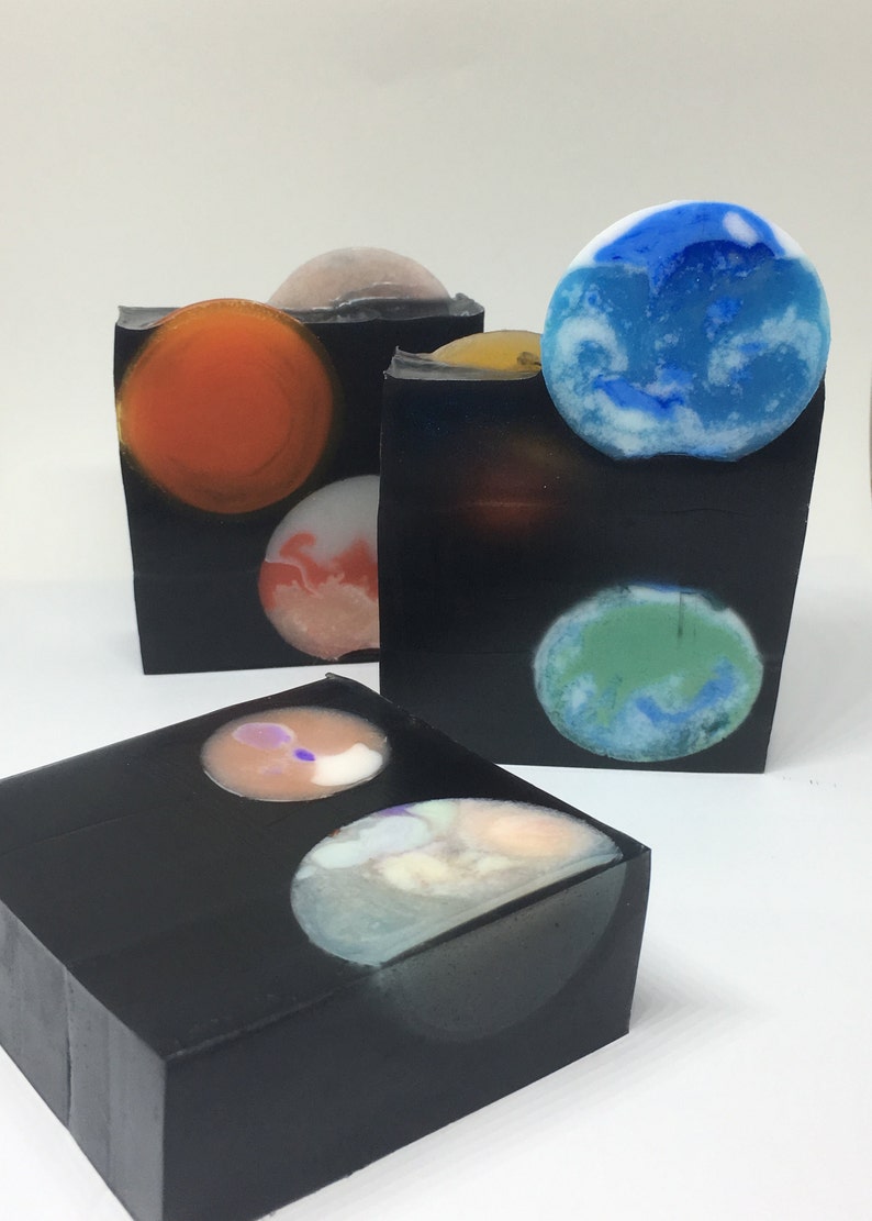 Space, Galaxy Soap, Glycerin Soap, Planets, Handmade, Artisan Soap, Outer space, Intergalatic, Gift Idea, Cosmos, Nasa image 5