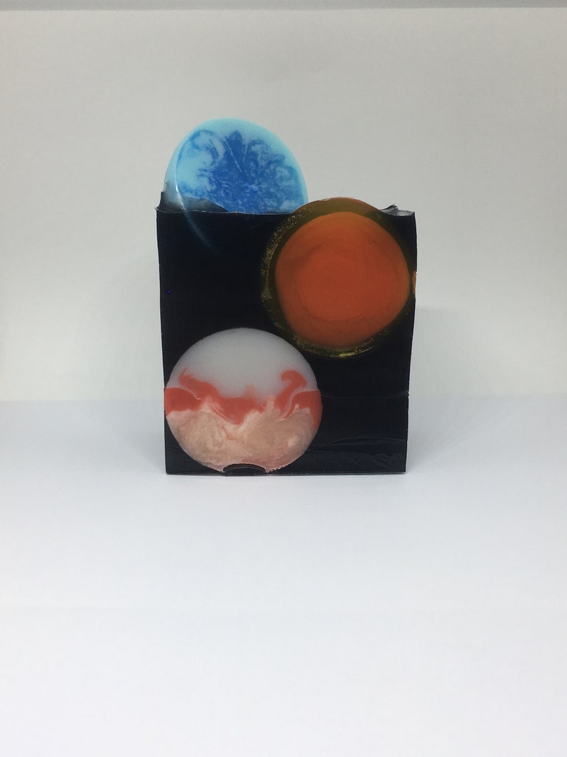 Space, Galaxy Soap, Glycerin Soap, Planets, Handmade, Artisan Soap, Outer space, Intergalatic, Gift Idea, Cosmos, Nasa image 2