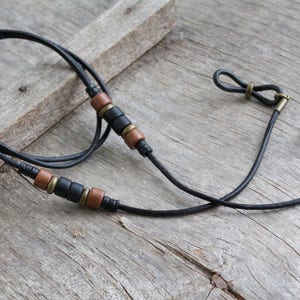 Mens Leather Eyeglass Holder, Men Sunglasses Leash, Sunglasses Cord ...