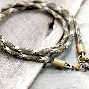 Deep Woods Camo Paracord Sunglasses Cord, USA Made Eyewear Lanyard