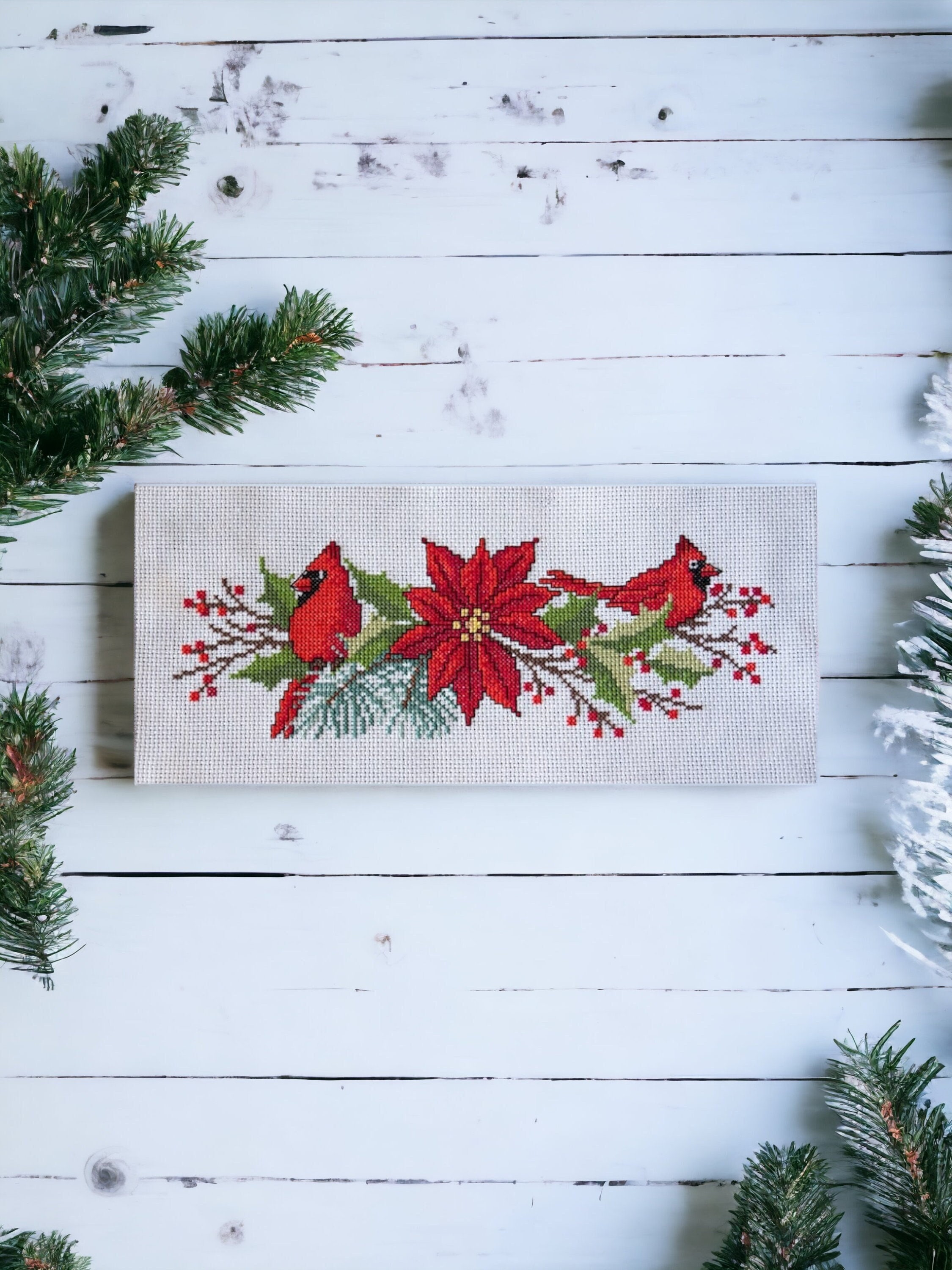 Christmas Cardinal Runner Rug Non Slip Washable Rug Pad,40In×20In Christmas  Deco