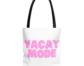 Bolsa de mano modo vacay, bolsa de compras, regalo para ella, regalo de bolsa, modo vacaciones, bolsa de vacaciones