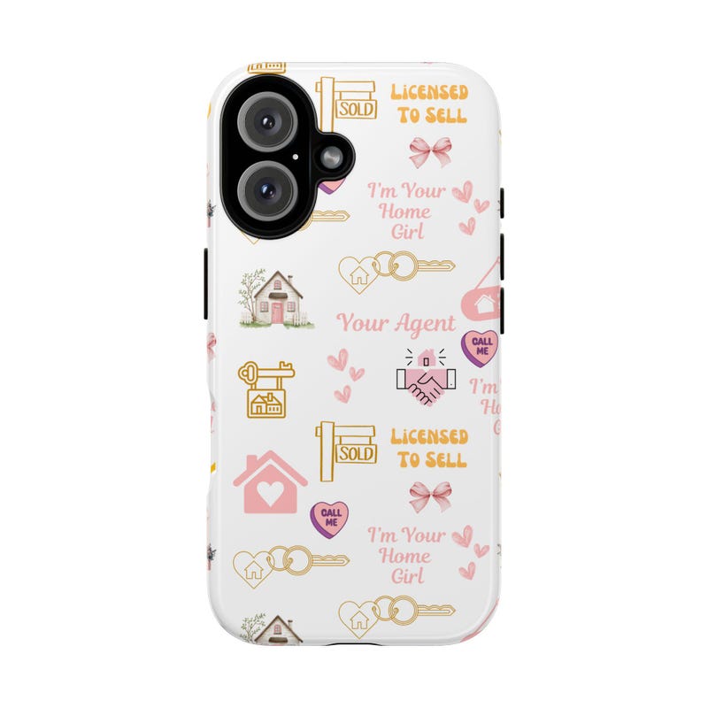 Pink Houses Phone Case Etsy