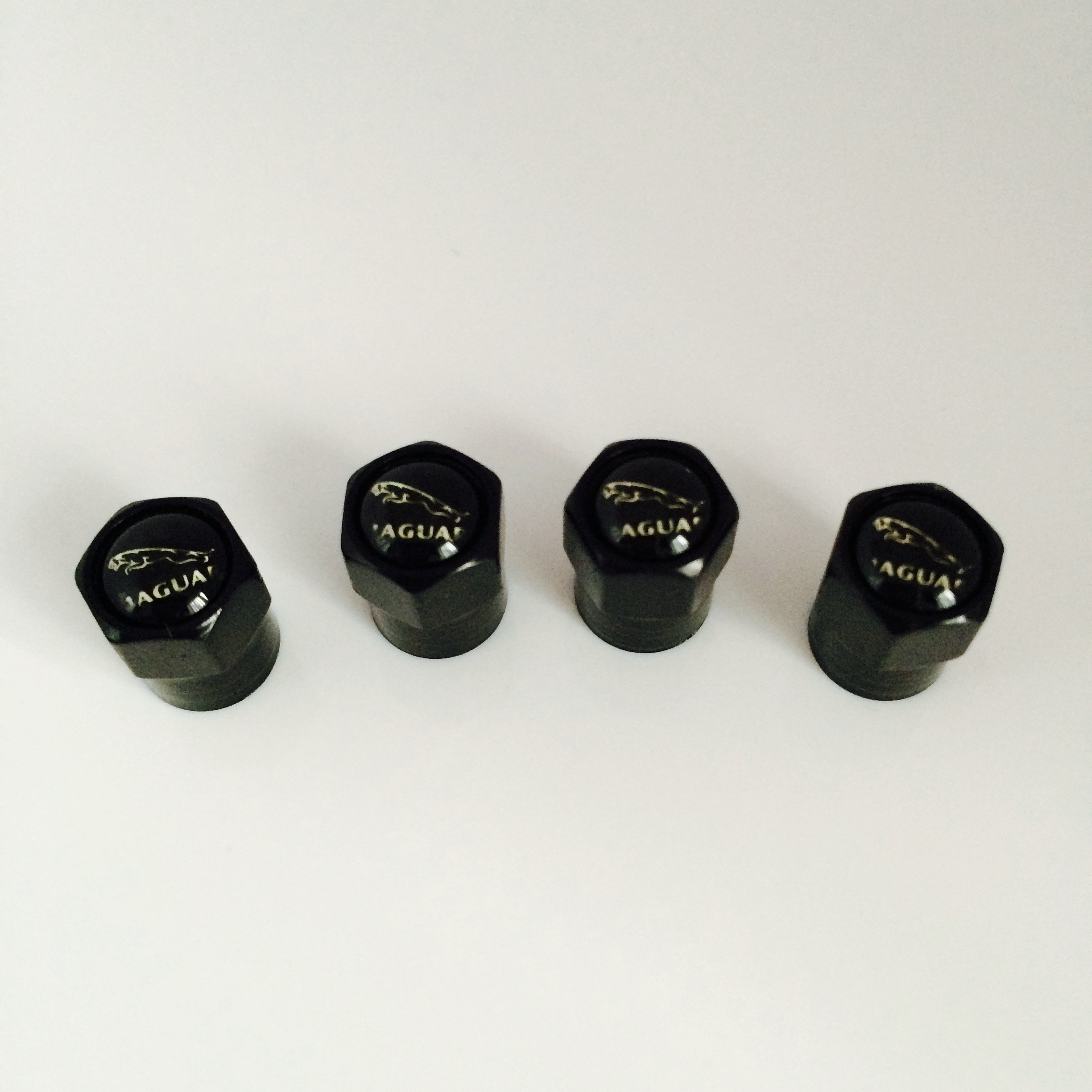 Jaguar Chrome or Black Dust Valve Caps - Universal Fitting - 4 Per Pa…