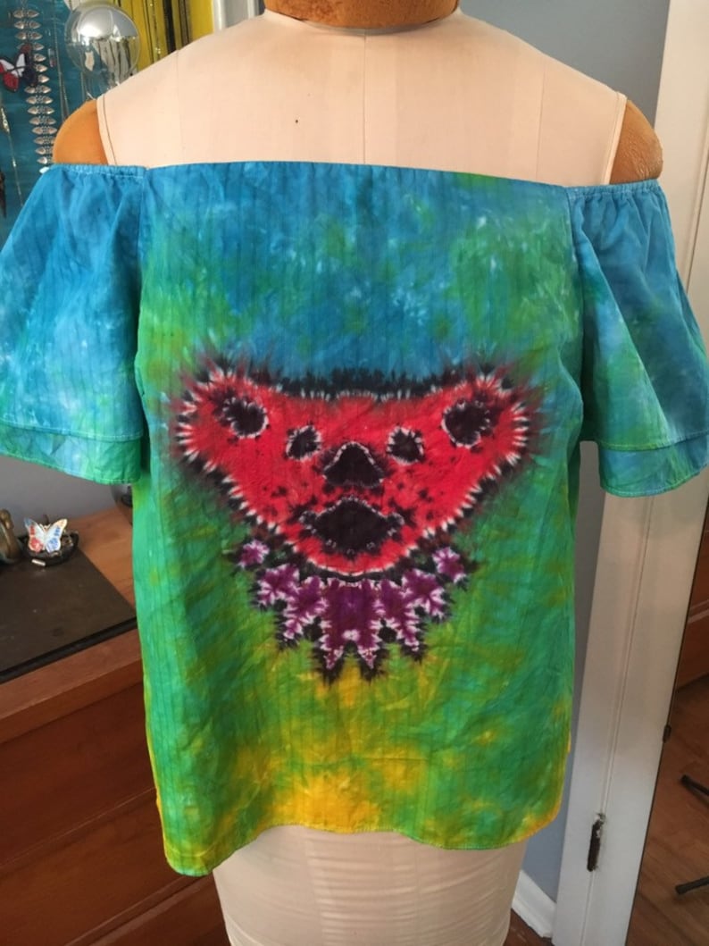 Medium Off Shoulder Tie Dye Top
