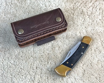 BUCK® 110 HUNTER Leather Sheath Horizontal