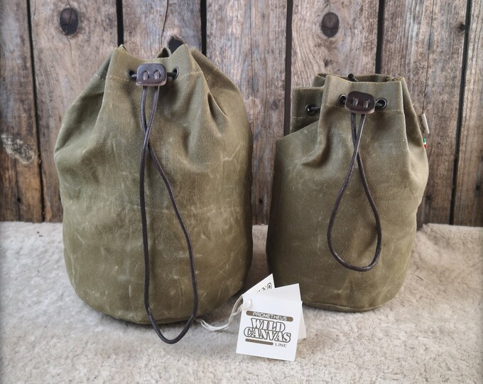 OILSKIN / WAXED CANVAS Cooking Set Bag Zebra Billy Pot Etsy