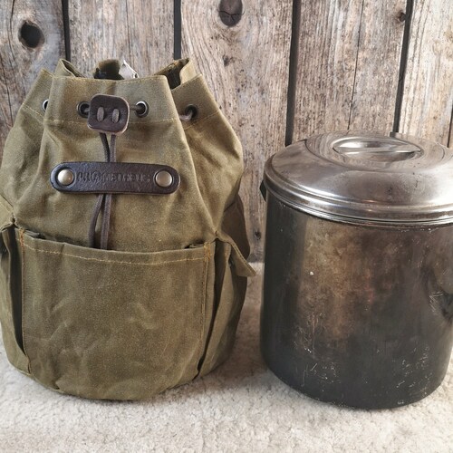 OILSKIN / WAXED CANVAS Cooking Set Bag Zebra Billy Pot Etsy