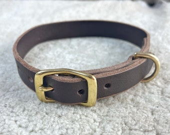 PROMETHEUS LEATHER Dog Collar