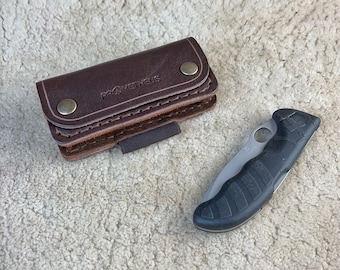 VICTORINOX® HUNTER PRO  Leather Sheath Horizontal