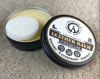 PROMETHEUS LEATHER BALM - (Tin 75g. - 2.5oz)