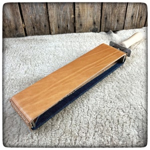 Profile Leather Strop and Polishing Paste. Big Strop Sharpening