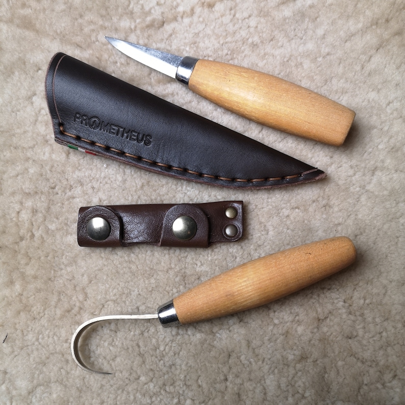 MORAKNIV® SET CARVING Knives Leather Sheaths Etsy